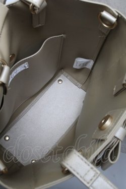 画像4: m petit by misako / 前リボン2WAYトートバッグ  ゴールド S-25-06-09-1005-LO-BG-HR-ZS