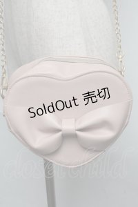 m petit by misako / ハートリボンショルダーバッグ  ピンク S-25-06-09-1010-LO-BG-HR-ZS