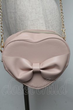 画像1: m petit by misako / ハートリボンショルダーバッグ  ピンク S-25-06-09-1010-LO-BG-HR-ZS