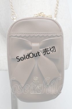 画像1: m petit by misako / NINA′Sスマホショルダーバッグ  ブラウン S-25-06-09-1012-LO-BG-HR-ZS