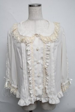 画像1: Lovely MAXICIMAM / シャピトール ローズ ミニョン ブラウス  スウィートミルクティ（オフ） S-25-06-09-1018-LO-BL-AS-ZS