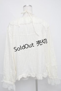 画像2: FLC / メンレースシャツブラウス 4L キナリ S-25-06-09-1022-LO-BL-HR-ZS