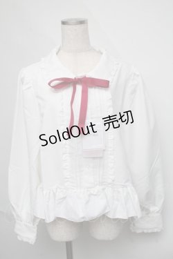 画像1: Cherirulu Chocola / マルエリシャツブラウス 3L 白 S-25-06-09-1024-LO-BL-HR-ZS