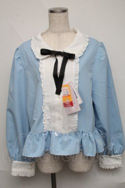 画像1: Cherirulu Chocola / マルエリシャツブラウス 3L サックス S-25-06-09-1025-LO-BL-HR-ZS