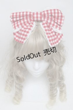 画像2: Angelic Pretty / チェルシーギンガムカチューシャ  赤ｘ白 S-25-06-09-013-AP-ZA-HR-ZS