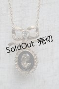 m petit by misako / リボンｘカメオネックレス  黒 S-25-06-09-020-LO-AC-HR-ZS