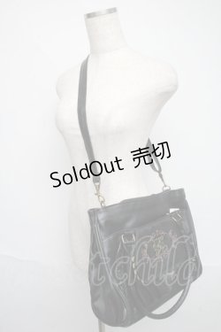 画像4: axes femme / フラップ付A4BAG  黒 S-25-06-09-025-AX-BG-HR-ZS