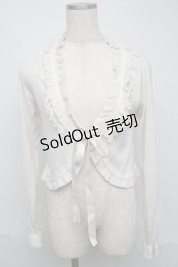 画像1: axes femme POETIQUE / フリルボレロ  オフ S-25-06-09-037-AX-TO-AS-ZS