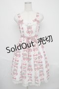 Angelic Pretty / Strawberry Dollジャンパースカート  白 S-25-06-09-040-AP-OP-AS-ZS