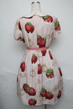 画像2: Emily Temple cute / Creamy Strawberryワンピース  ピンク S-25-06-09-044-ET-OP-AS-ZS