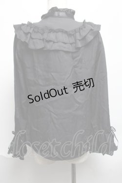 画像2: axes femme / フリル袖ブラウス  黒 S-25-06-11-042-AX-BL-AS-ZS