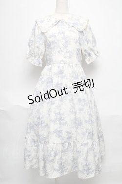 画像1: m petit by misako / トワルドジュイワンピース  サックス S-25-06-11-046-LO-OP-HR-ZS
