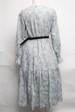 画像2: axes femme POETIQUE / クラシックフラワーワンピース  グリーン S-25-06-11-047-AX-OP-AS-ZS