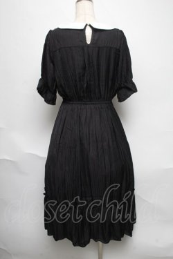 画像2: axes femme / シアーストライプワンピース  黒 S-25-06-11-054-AX-OP-AS-ZS