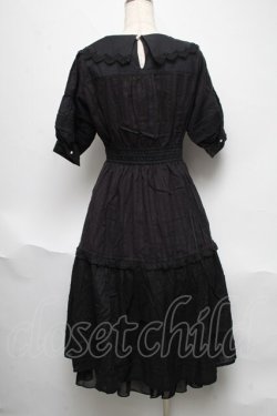 画像2: axes femme POETIQUE / コットンドーリーワンピース  黒 S-25-06-11-055-AX-OP-AS-ZS