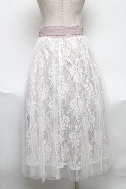 画像2: axes femme POETIQUE / バックフリルチュールスカート  ピンク S-25-06-11-059-AX-SK-AS-ZS
