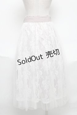 画像2: axes femme POETIQUE / バックフリルチュールスカート  ピンク S-25-06-11-059-AX-SK-AS-ZS