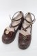 画像1: Amavel / Bears Closet クロスパンプス LL ブラウン S-25-06-11-007-CA-SH-AS-ZS (1)