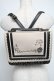 画像1: axes femme POETIQUE / 刺繍サッチェルバッグ  オフｘ黒 S-25-06-11-010-AX-BG-HR-ZS (1)