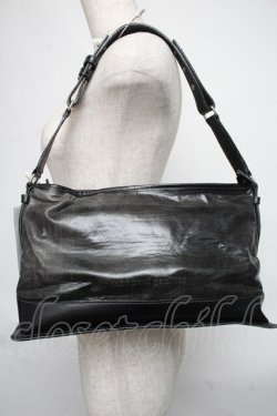 画像1: Jean Paul GAULTIER / レザーショルダーバッグ  黒 S-25-06-11-012-GO-BG-AS-ZS