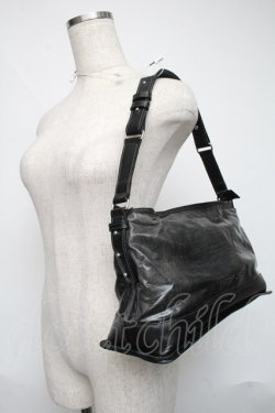 画像2: Jean Paul GAULTIER / レザーショルダーバッグ  黒 S-25-06-11-012-GO-BG-AS-ZS