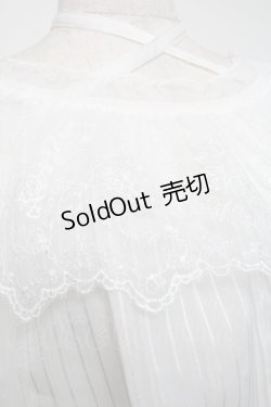 画像3: axes femme / クロスデザインシアートップス  白 S-25-06-11-015-AX-TO-AS-ZS