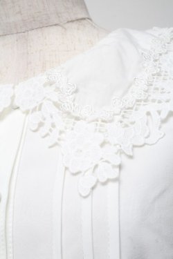 画像3: axes femme / レースカラーブラウス  白 S-25-06-11-016-AX-BL-AS-ZS