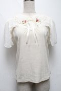 axes femme / フラワーカラーカットプルオーバー  オフ S-25-06-11-018-AX-TO-AS-ZS