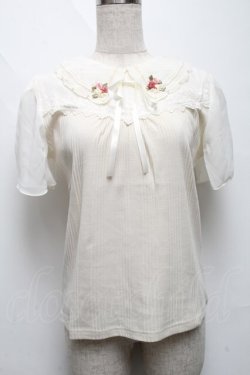 画像1: axes femme / フラワーカラーカットプルオーバー  オフ S-25-06-11-018-AX-TO-AS-ZS