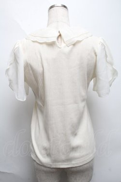 画像2: axes femme / フラワーカラーカットプルオーバー  オフ S-25-06-11-018-AX-TO-AS-ZS