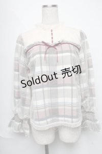 axes femme POETIQUE / チュール重ねブラウス  ワインｘオフ S-25-06-11-022-AX-BL-AS-ZI