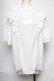 画像2: axes femme POETIQUE / レースラッフルブラウス  白 S-25-06-11-028-AX-BL-AS-ZS (2)