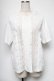 画像1: axes femme POETIQUE / レースビッグ襟Tシャツ  オフ S-25-06-11-029-AX-TO-AS-ZS (1)