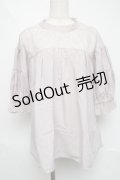 axes femme POETIQUE / ギャザーボリューム袖ブラウス  ピンク S-25-06-11-031-AX-BL-AS-ZS