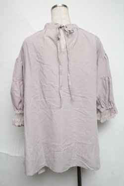 画像2: axes femme POETIQUE / ギャザーボリューム袖ブラウス  ピンク S-25-06-11-031-AX-BL-AS-ZS