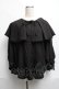 画像1: axes femme POETIQUE / ビッグフリルカラーブラウス  黒 S-25-06-11-037-AX-BL-AS-ZS (1)