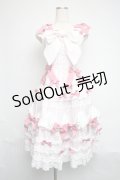BABY,THE STARS SHINE BRIGHT / Creme Chantilly Princessジャンパースカート  ピンク S-25-06-12-042-BA-OP-AS-ZS