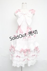 BABY,THE STARS SHINE BRIGHT / Creme Chantilly Princessジャンパースカート  ピンク S-25-06-12-042-BA-OP-AS-ZS