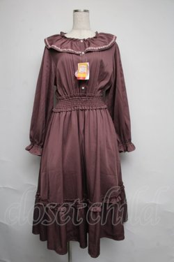 画像1: m petit by misako / AOK*フリルカラータックワンピース 3L ピンク S-25-06-12-047-LO-OP-HR-ZS