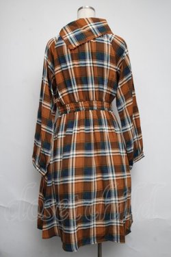 画像2: axes femme / オフタートルチェックワンピース  ベージュ S-25-06-12-049-AX-OP-HR-ZS