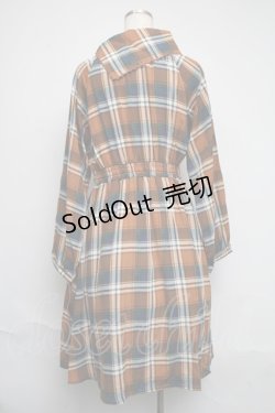 画像2: axes femme / オフタートルチェックワンピース  ベージュ S-25-06-12-049-AX-OP-HR-ZS