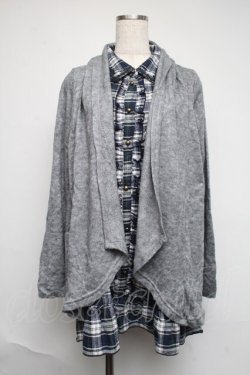 画像1: axes femme / シャツレイヤードチュニック  グレー S-25-06-12-050-AX-BL-HR-ZS