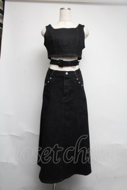 画像1: EATME / カットアウトデニムワンピース S 黒 S-25-06-12-053-LO-OP-AS-ZS