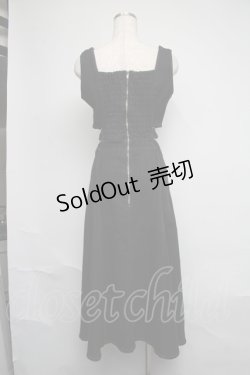 画像2: EATME / カットアウトデニムワンピース S 黒 S-25-06-12-053-LO-OP-AS-ZS