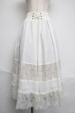 画像1: axes femme / 前レースアップスカート  キナリ S-25-06-12-057-AX-SK-AS-ZS