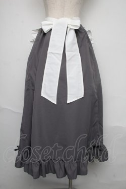 画像2: Cherirulu Chocola / 2セット Aラインフリルスカート＆エプロン 4L グレー S-25-06-12-059-LO-SK-HR-ZS