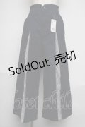 axes femme / レース切替デニムワイドパンツ  インディゴ S-25-06-12-061-AX-PA-AS-ZS
