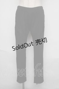 Qutie Frash / 裾ジップパンツ  黒 S-25-06-12-063-QU-PA-AS-ZS