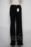 axes femme / ギャザーストレッチスキニーパンツ  黒 S-25-06-12-064-AX-PA-AS-ZS