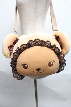 画像1: BABY,THE STARS SHINE BRIGHT / くまくみゃちゃんのあったかマフBag  ブラウン S-25-06-12-014-BA-ZA-AS-ZS